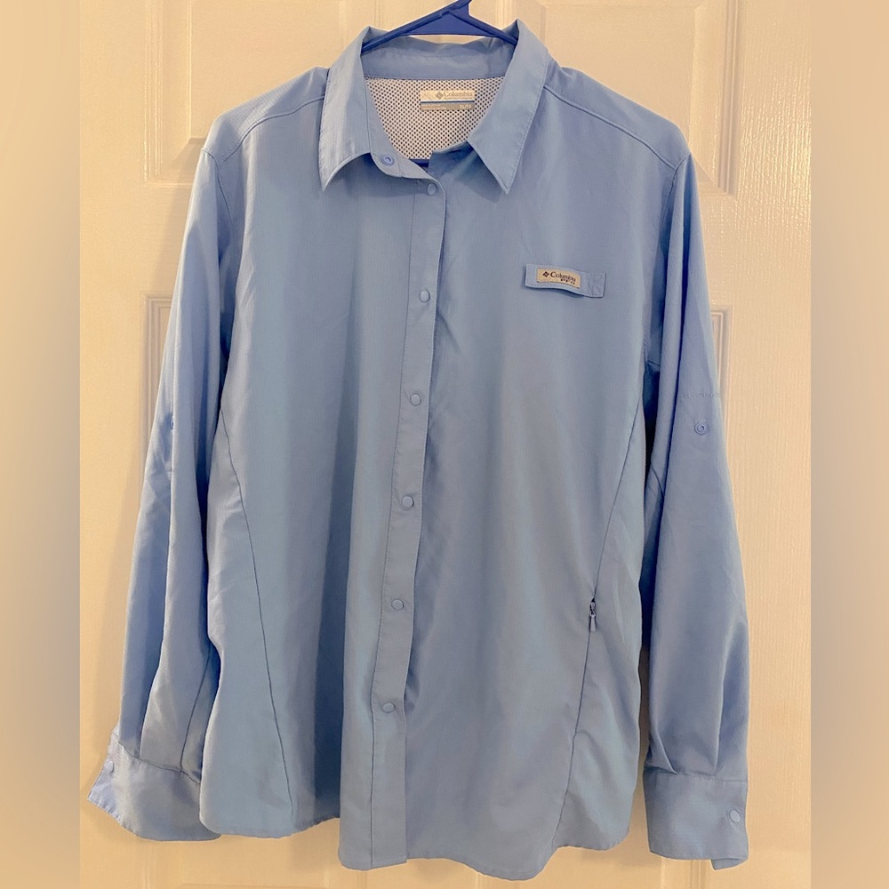 Columbia PFG shirt, blue, Women’s XL